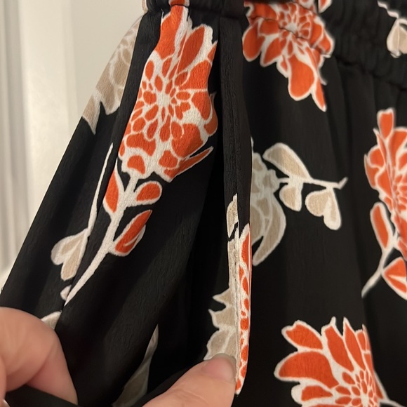 Calvin Klein black dark floral soft pull on pants 20W NWT workwear casual baggy - Picture 8 of 16